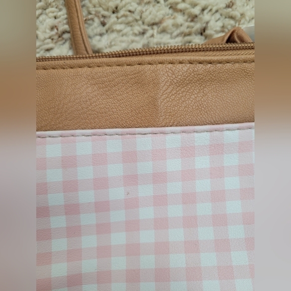 Camden pink and white gingham cross body purse - Picture 11 of 12